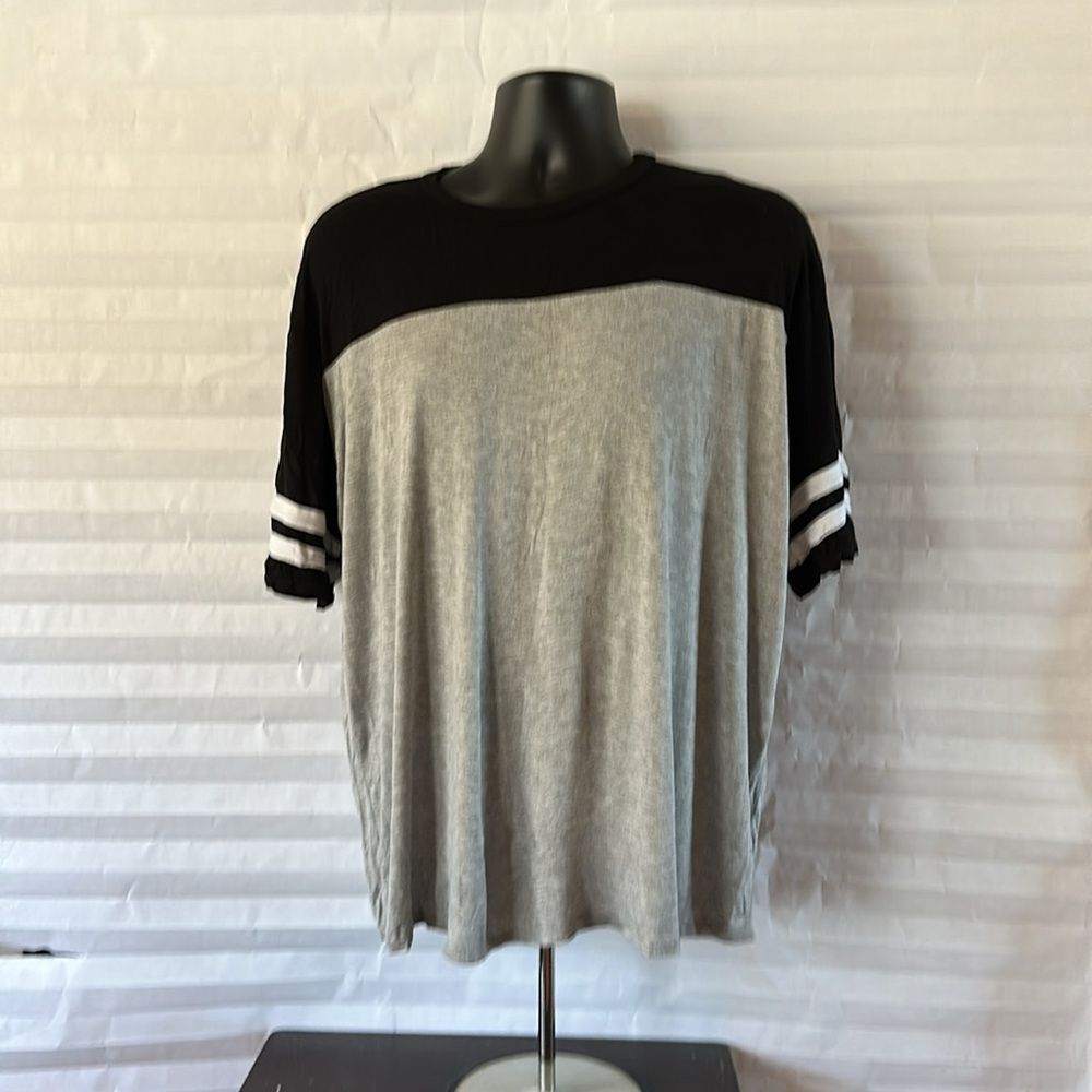 Raggs II Riches Men's Super Soft Black Gray T-Shirt Size Large Casual Tee